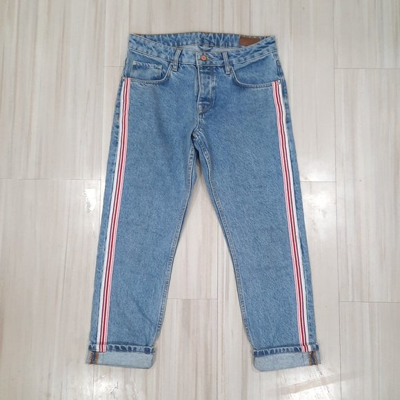 Jeans w/ side stripes & button fly - asos brand - Picture 12 of 12